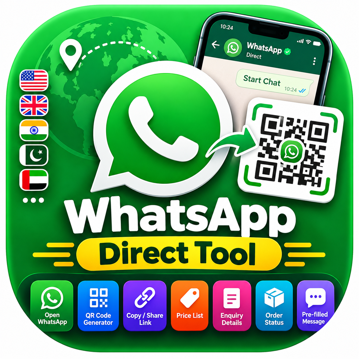 Professional WhatsApp Direct Tool